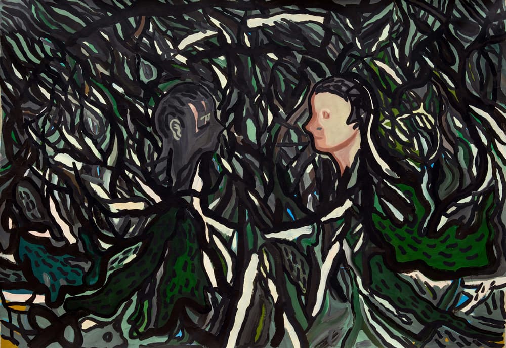 contact, 145cm x 210cm, acrylic on korea paper, 2019, 디스위켄드룸 제공 ⓒ 곽상원