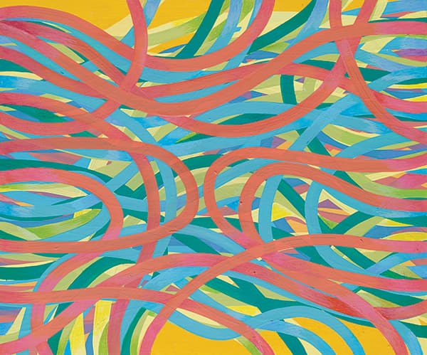 한혜원, liveness II,acrylic on panel, 116.7x91cm, 2018