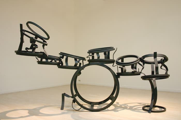 김상일, 드럼라인, 153x255x100cm. 2007
