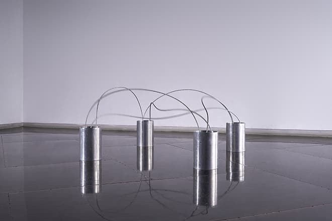 노해율_Layered Stroke 02_와이어, 철, 전동회전장치_150x150x80cm_2016