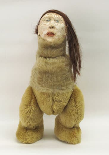 DORRIT NEBE_ plush-figure , modeling clay , 40 x 20 x 15 cm, 2014