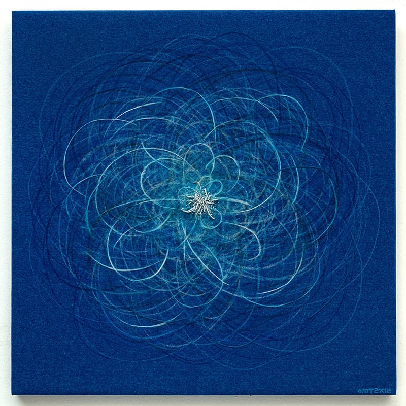 화 - 시작, 73.2x73.2cm, Mixed media, 2021
