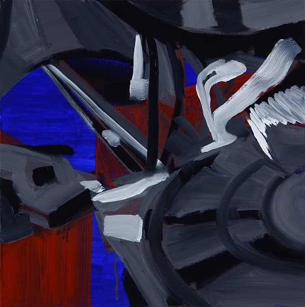 정직성, 기계 The Mechanic : 201768, acrylic and oil on canvas, 50×50cm, 2017