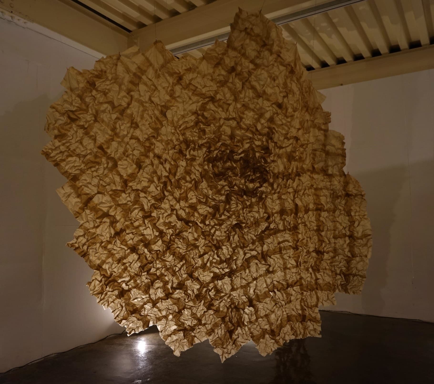 Expanded_accumulation_222x222x5cm_냅킨, 풀_2020