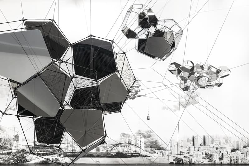 갤러리현대에서 열린 토마스 사라세노 개인전 전경, 지하 전시장 Courtesy of the artist and Esther Schipper, Berlin Photography © Gallery Hyundai, 2019 갤러리현대 제공