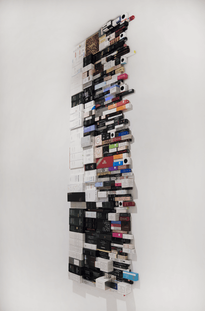 Erica Live, Halftime(2016-2017), 65x198x7cm, paper packaging