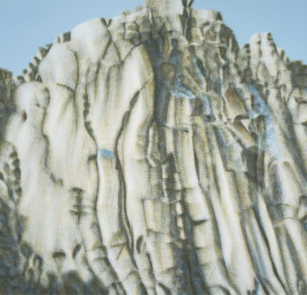 정주영, 북한산 No.38, 2015, 린넨에 유채, 200 x 210 cm