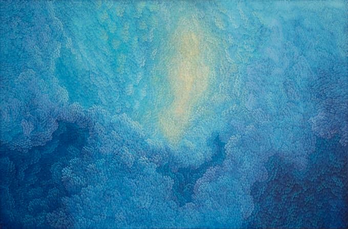 Yoon, Gyeom, Bluehole, 2015. oil on canvas, 97.0 x 145.5cm