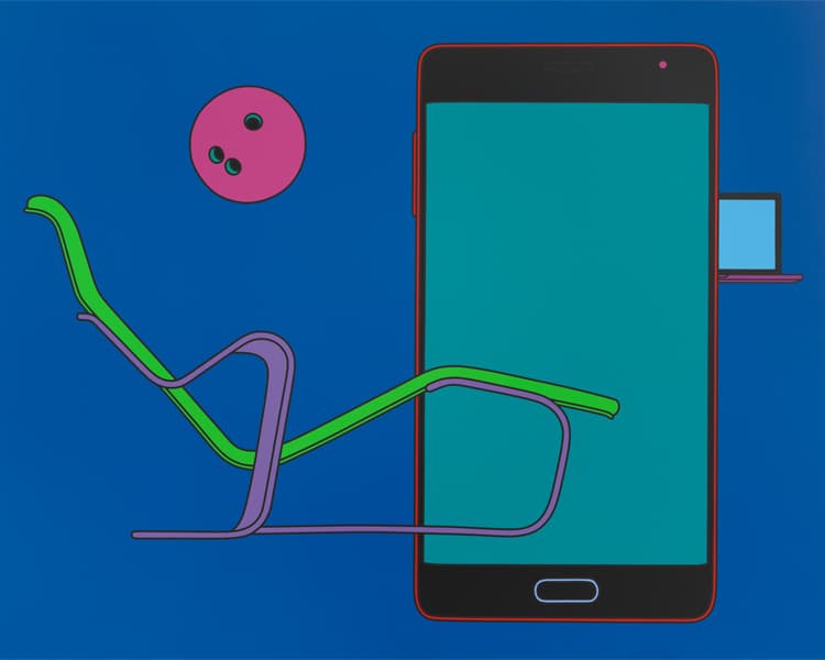 Michael Craig-Martin Commonplace (with chaise) 2017 알루미늄에 아크릴 200 x 250 cm