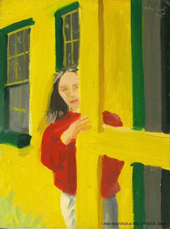 Alex Katz, Flowers 2, 2010, Oil on linen, 243.8x304.8cm