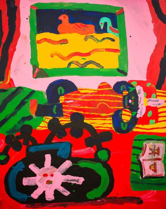 Lakeside melody, Acrylic on canvas, 162x130cm, 2018