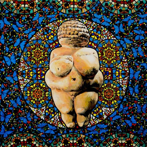 Woman in Love, Acrylic on canvas, 90x90cm, 2015