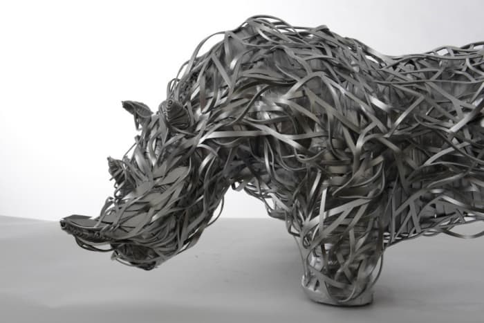 Rhinoceros  Steel, Rubber, Urethanepainting 72x60x47  2013