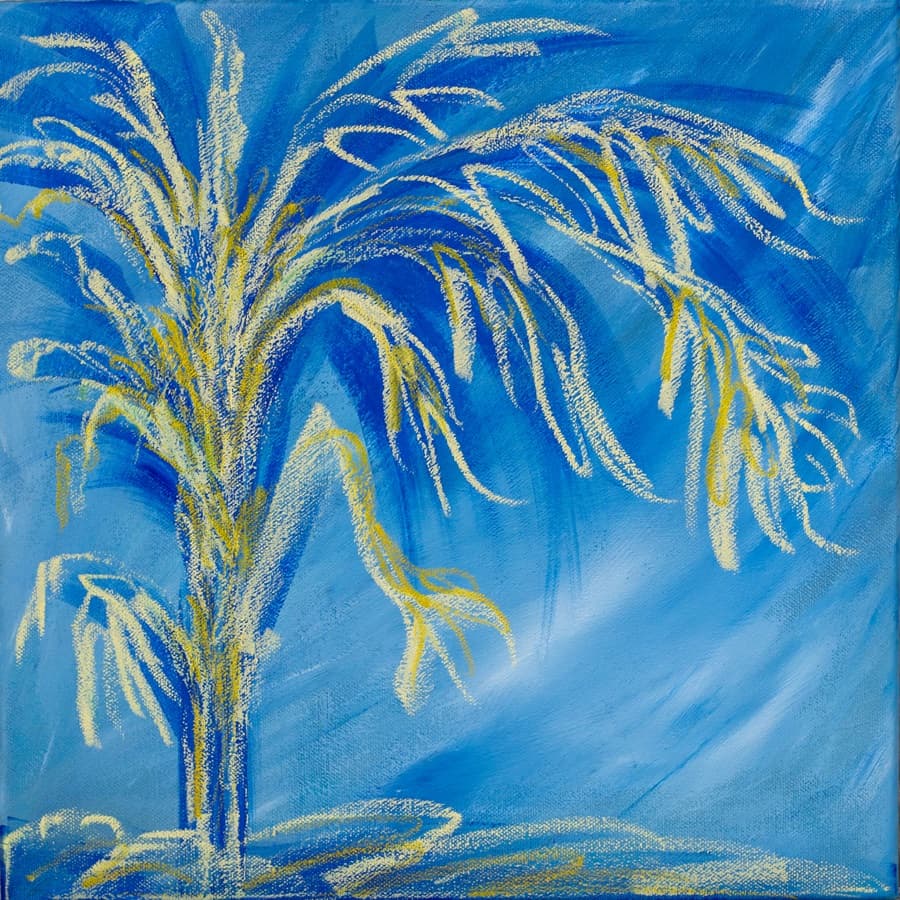 승연례, The Blue Dream, Mixed media , 37.9 x 37.9cm, 2020