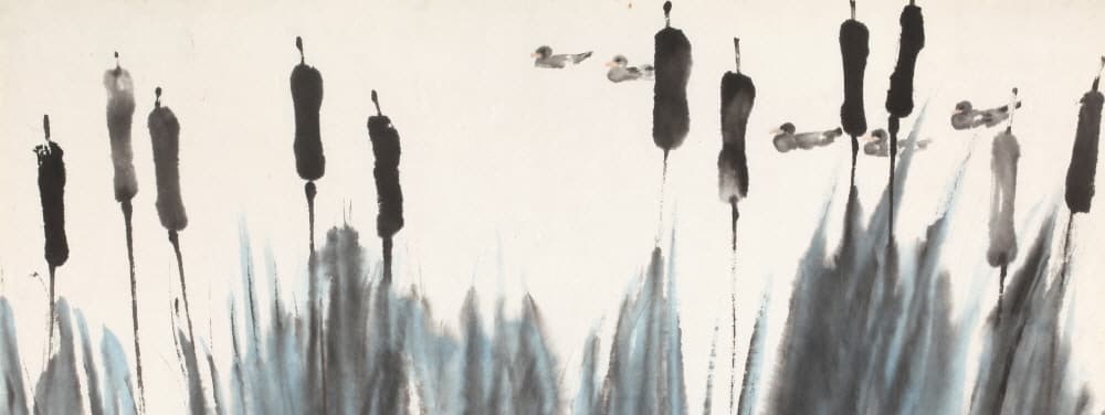 귀몽(歸夢), 1981, 한지에 수묵담채, 95x109cm