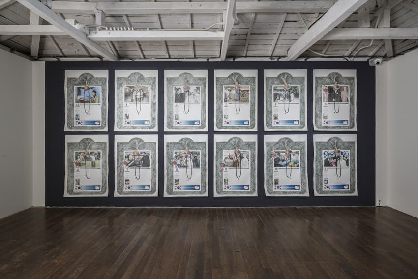 김현태, 우리집 달력, 2016-2017, 종이에 수성연필, 연필, 색콩테, 금분, 각 70x100cm(12장)