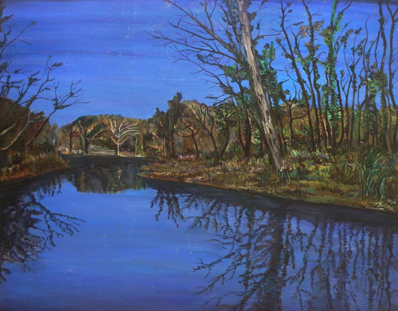 주선영, <별비>, 2018, 130.3X162cm, Oil on canvas