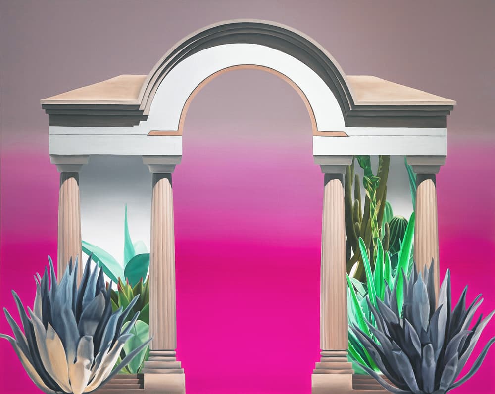 송지윤, doric garden_oil on canvas 181.8x227cm 2016
