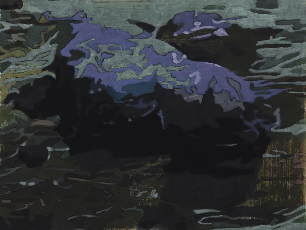 권세진_island drawing 2020-1_종이에 먹, 과슈_45.5×60.6cm_2020