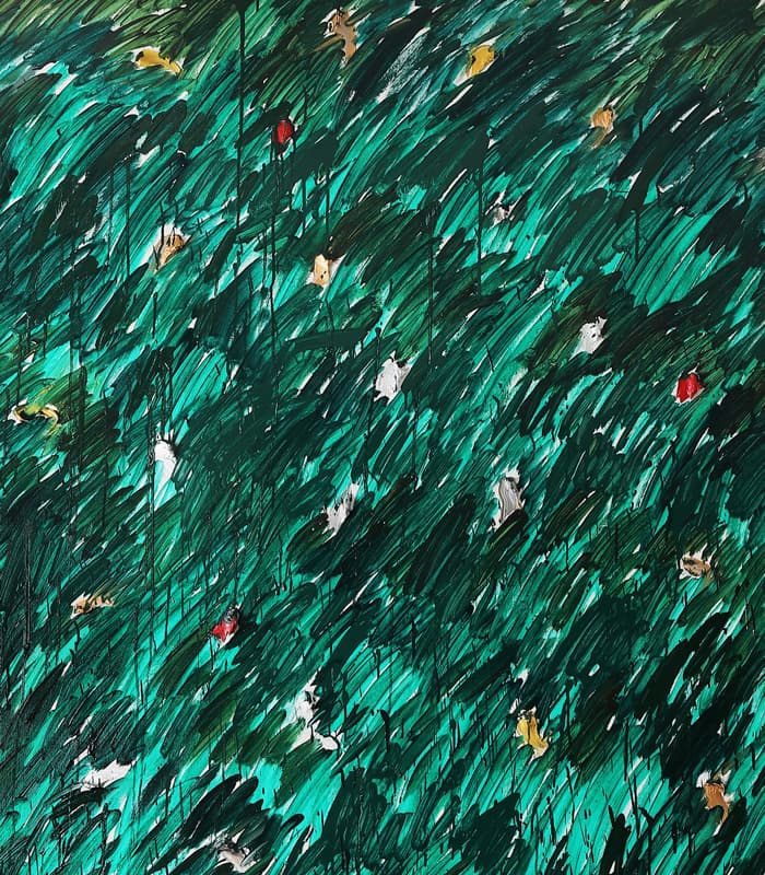 김미영, The Painter’s fur, 2018, oil on canvas, 227x182cm_부분