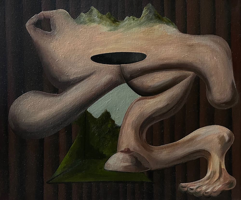 조한솔, 과정의 유무, 2023, Oil on canvas, 72 x 50 cm