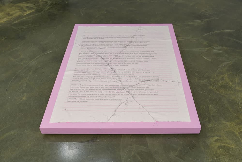 백 여덟 번째 이별 편지에 대한 답장1, 202x153cm, 옥스퍼드 원단위에 색연필 드로잉, 손바느질 실드로잉, 2024