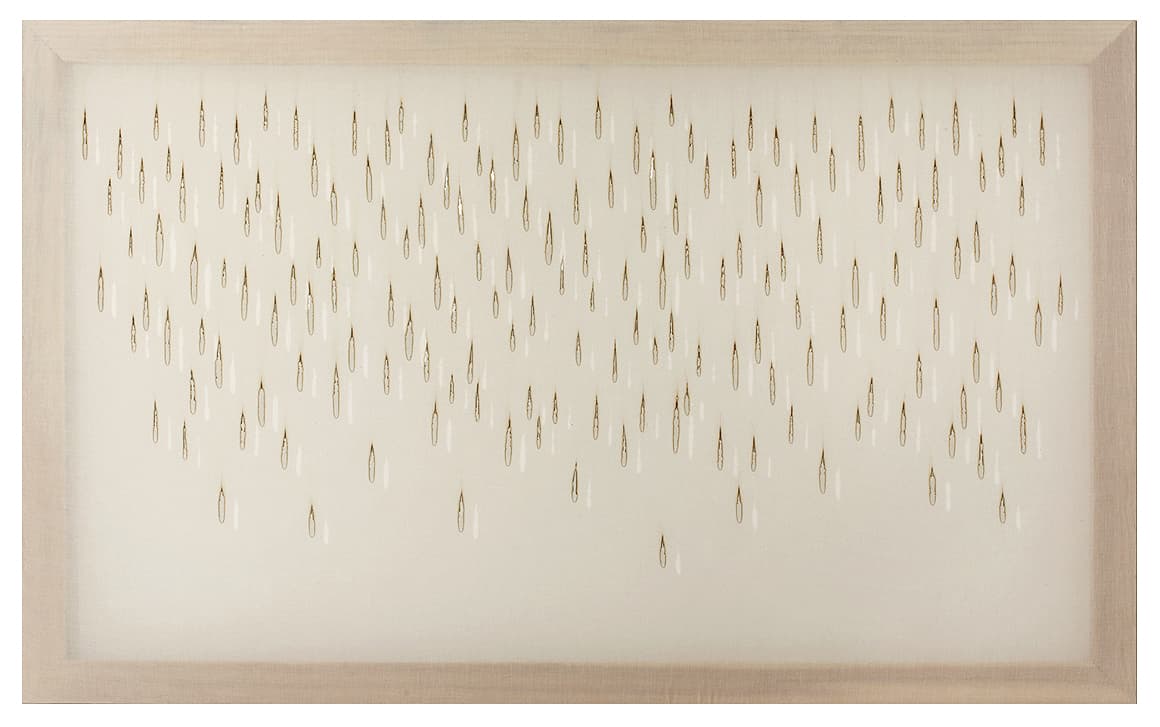 정지선_Flow in the window_cotten, incense_90x145cm_2015