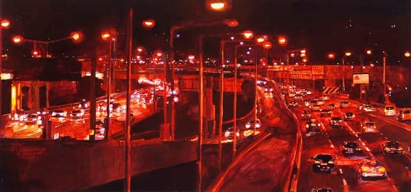 김민영, come & go i,acrylic on canvas, 55 x 116cm, 2014