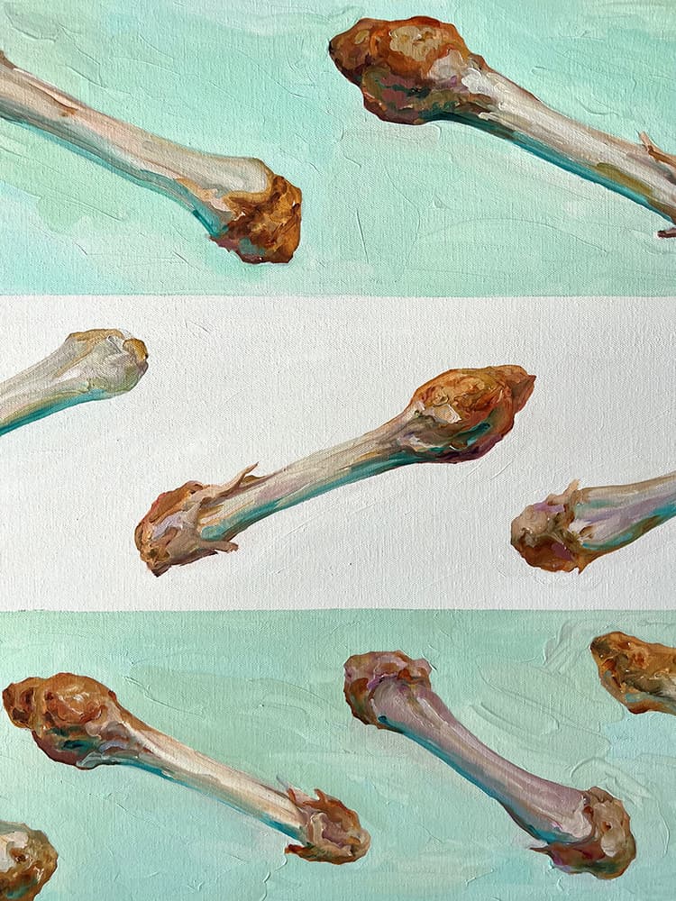 석지아, WWWWHW, 140 x 140 x 170 (cm), oil on canvas,  2022_Edited