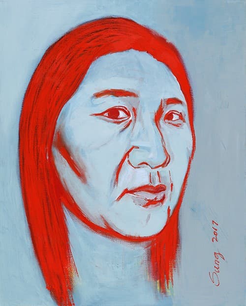 성라미, Portrait 90.9x72.7cm oil on canvas 2017