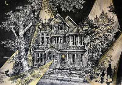 Unseasonable Spotlight _ Mixed media on hanji 62x102cm_ 2018