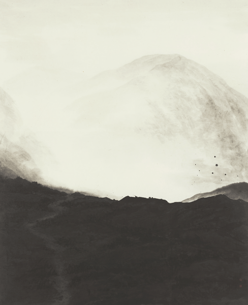 박경묵, 默巖風景2 묵암풍경2, 2018, 종이에 먹, 160×130cm