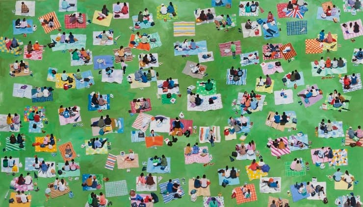 Music Festival 200x350cm acrylic on canvas 2015