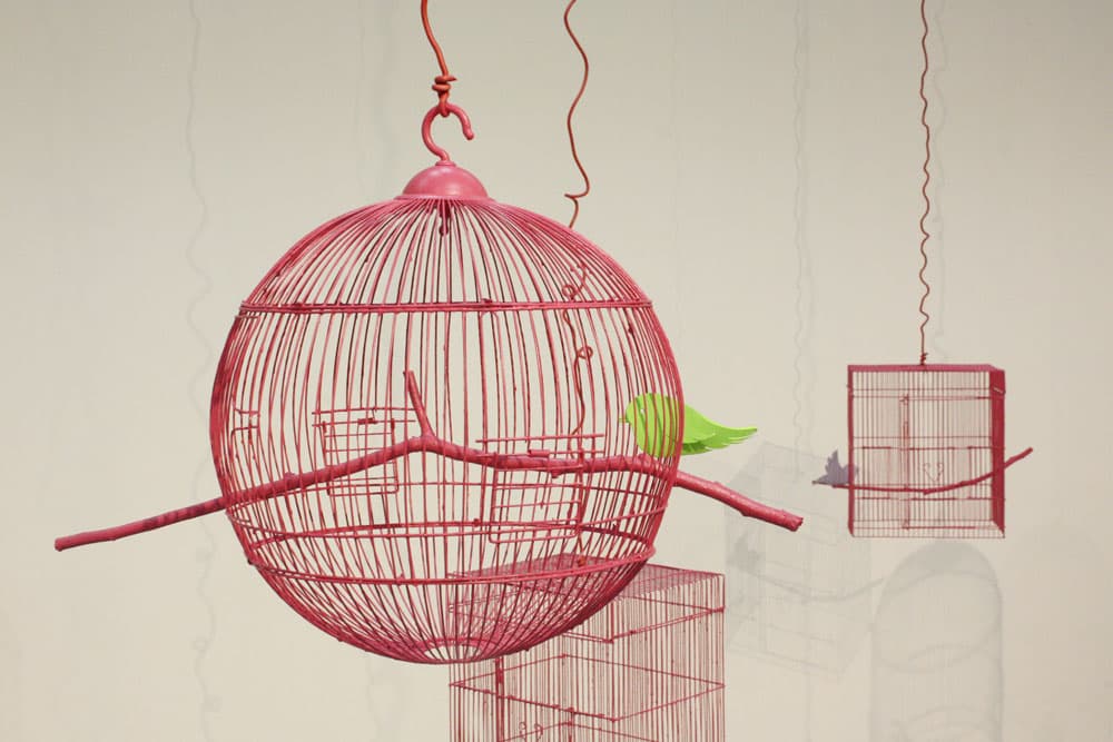 강효명, Pink house project 2016 - Happy birds day to you, 가변설치, 2016