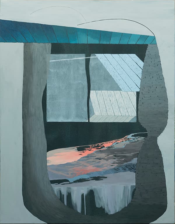 권유정_해지는 범모스_Bournemouth sunset_oil on canvas_145x112cm_2017