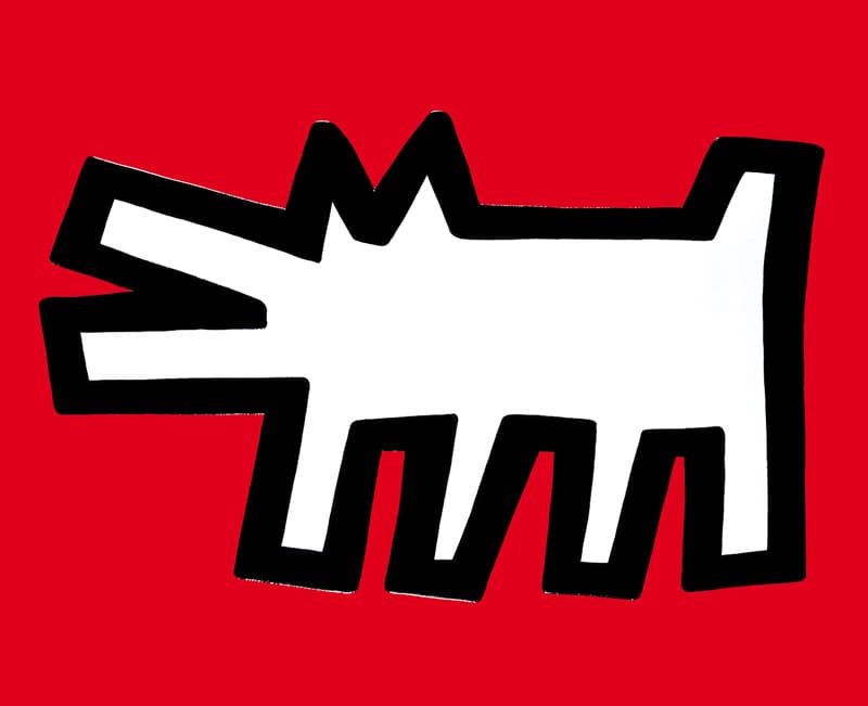 아이콘 엠보싱 용지에 실크스크린 Icons Silkscreen on paper with embossing 1990 53.5 x 63.5 cm ⓒKeith Haring Foundation