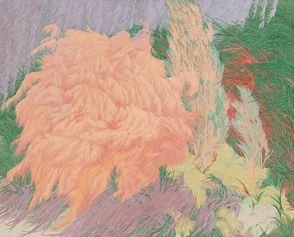 김효진_질풍지경초엄상식정목_130.3x162.2cm, 장지에 색, 2021