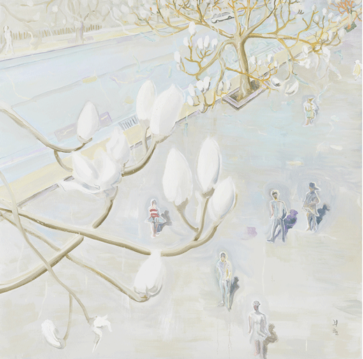 spring 2014, oil on canvas, 110x110cm , 2014