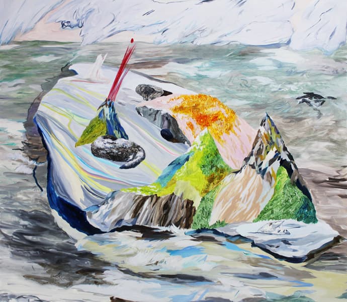 최수인, 작은 공 Oil on paper 113x118cm 2016