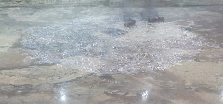 최정수_Ambivalence_chalk drawing on the floor_가변크기_2016
