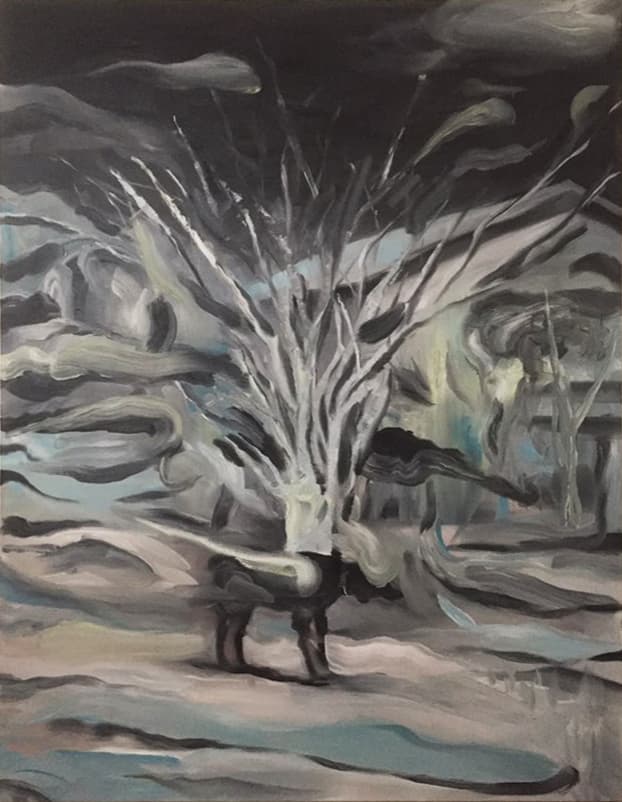 김윤섭 집지키는 개 2017 Oil on canvas 91x117cm