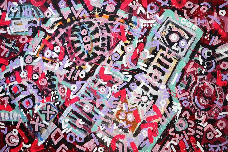 고주안_내가 그것을 끊은 이유를 말해줄게 Acrylic and Oil, Paint on canvas_60.5×91.0cm_2019