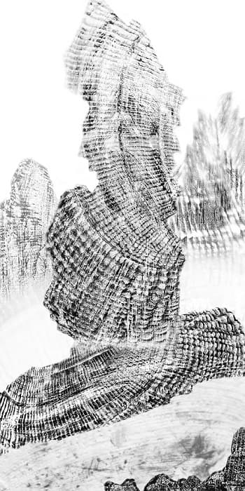 김규영, MMW no.2 inkjet print on Hanji 100x47cm, 2014