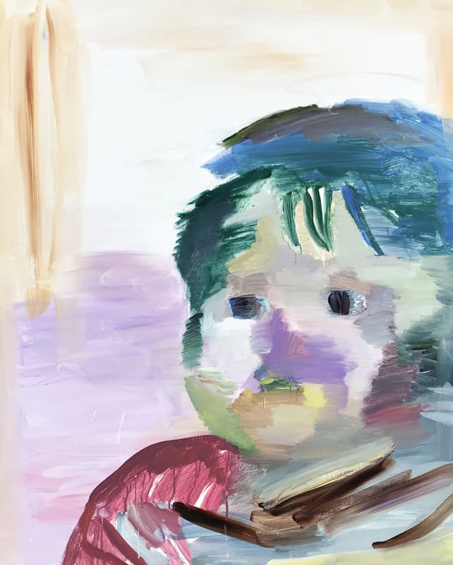 사박, 그늘진 얼굴, acrylic on canvas, 72.7×90.9cm, 2020
