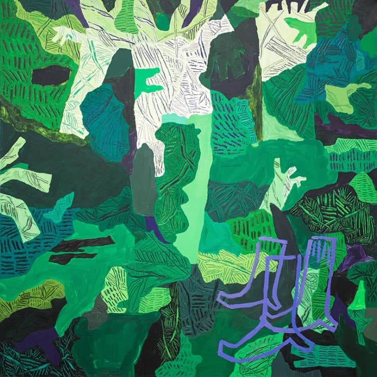 김현실, A Time of Innocence, Acrylic on Canvas, 100x100cm, 2017