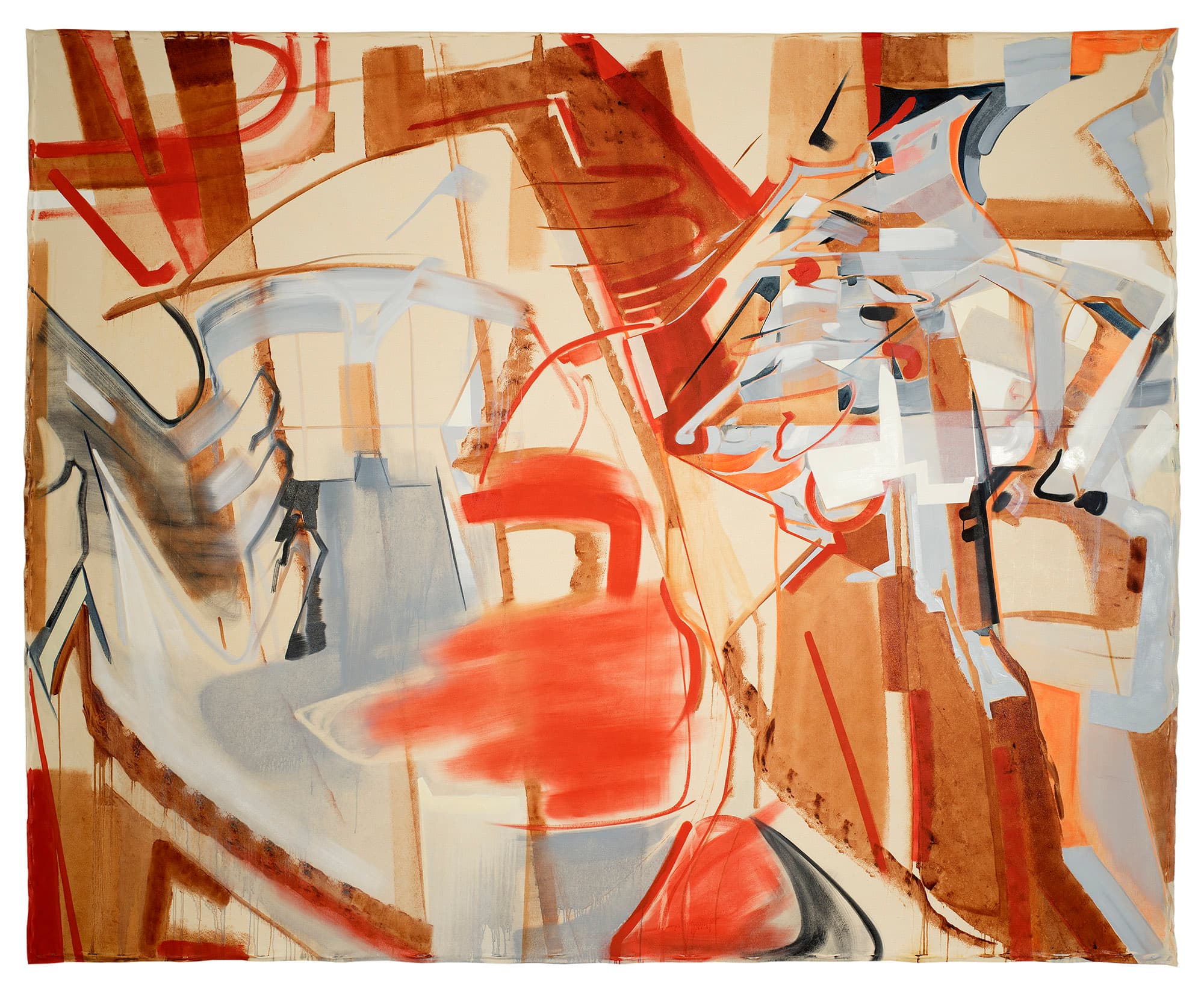 김세은, <더블 다이렉션즈>, 2020, 캔버스에 수용성 유화, 300x370cm