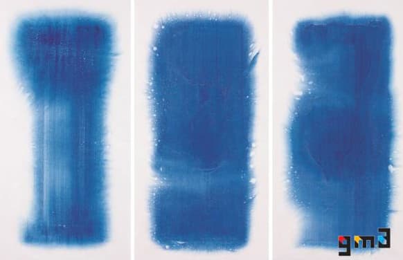 강운, 물 위를긋다, 2011, 134x67.5㎝x3pieces