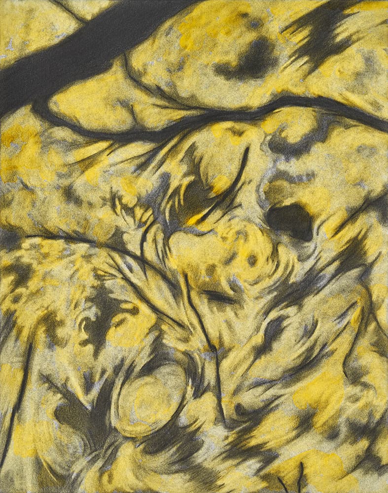한진, 〈Vexations No.3〉, 2021. 코튼 페이퍼에 과슈와 연필, 36 x 28 cm. 이미지 출처: 원앤제이 갤러리.