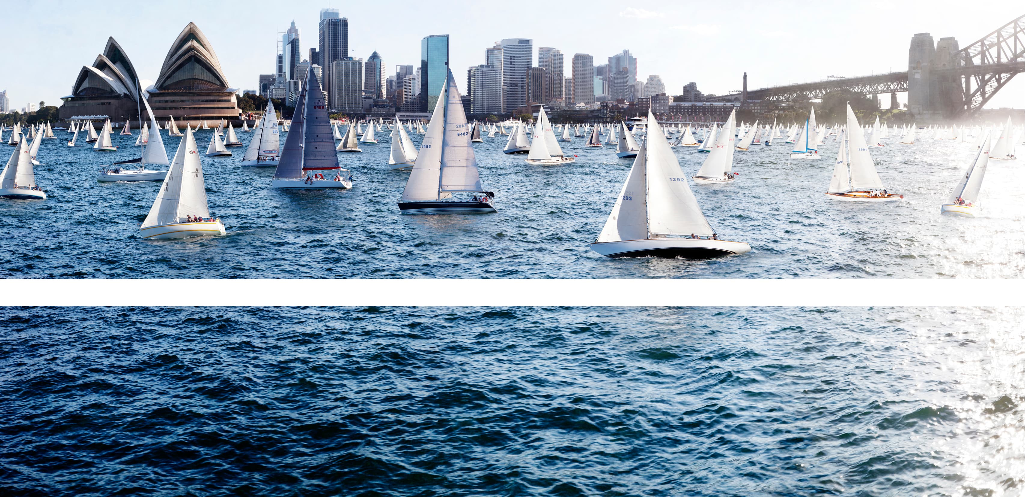 임상빈, Yachts and the Sea, 52 x 190.5cm(top), 35.5 x 19 0.5cm(bottom), lambda print with wood frame, 2017