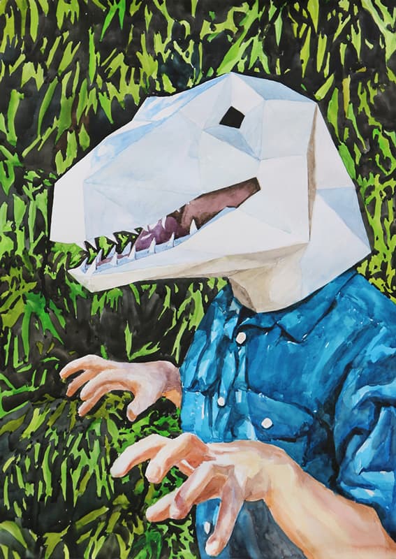 조성훈, Casting, 종이에 수채, 70×50cm, 2019